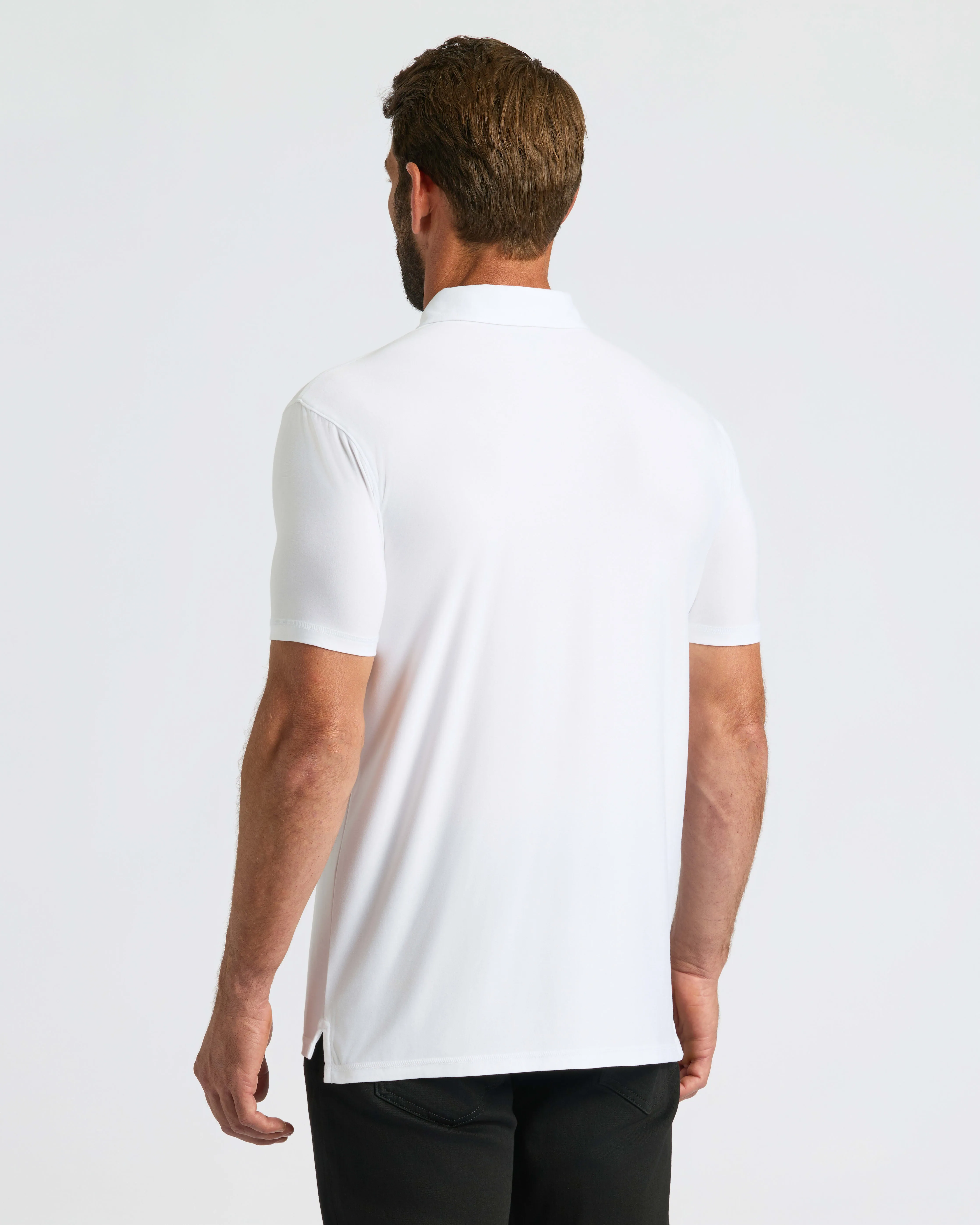 All White Active Polo 6-Pack sold by True Classic product image thumbnail 4