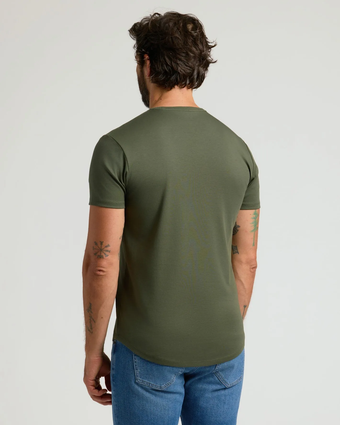Grove Pima Cotton Blend Curved Hem Crew sold by True Classic product image thumbnail 5