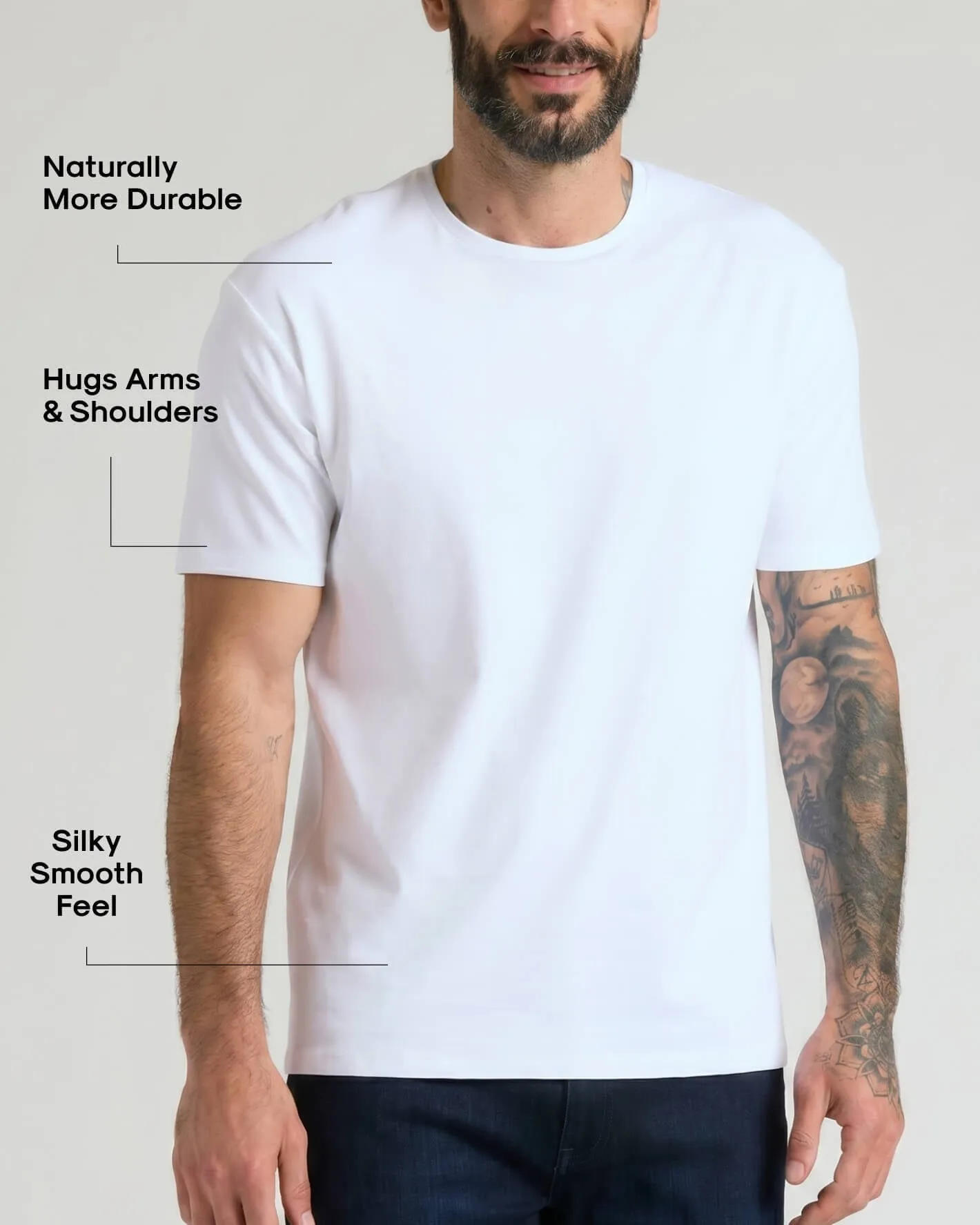 Pima Cotton Blend Crew 4-Pack sold by True Classic product image thumbnail 3