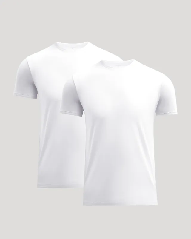 Pima Cotton Blend Crew 2-Pack made by True Classic
