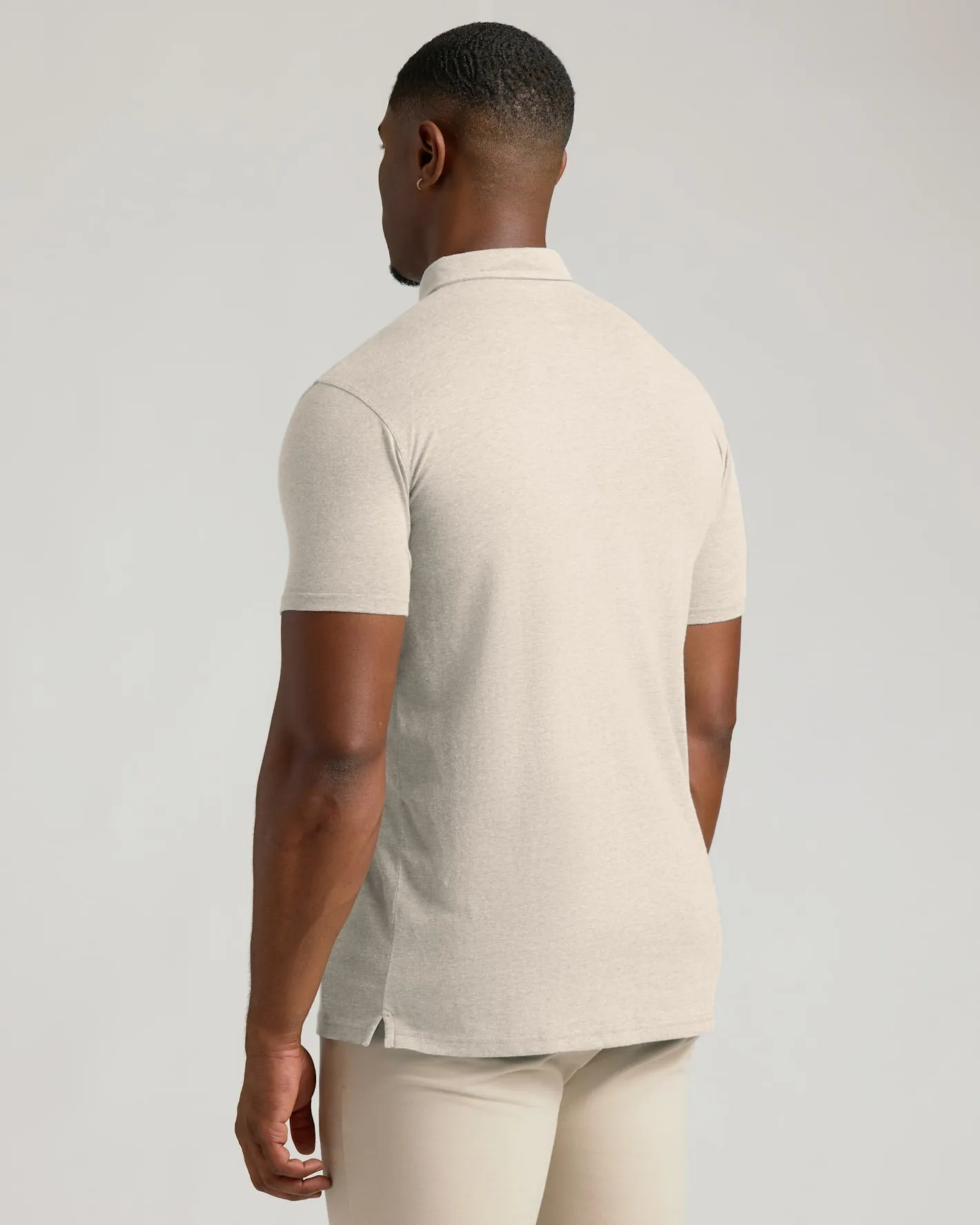 Oatmeal Short Sleeve Tall Polo sold by True Classic product image thumbnail 5