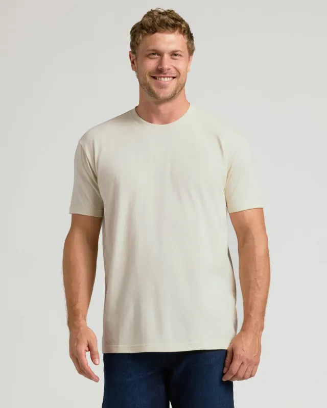 Oatmeal Classic Crew Neck made by True Classic