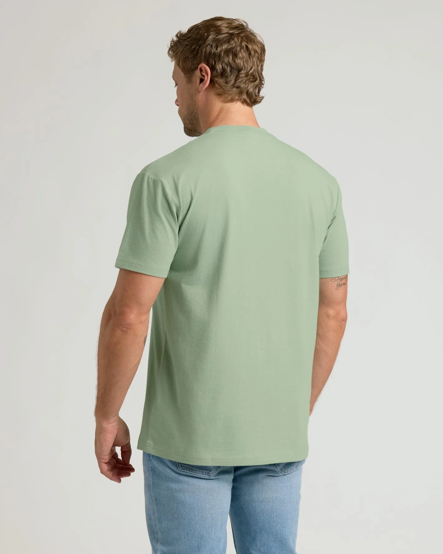 Sage Green Classic Crew Neck sold by True Classic product image thumbnail 4
