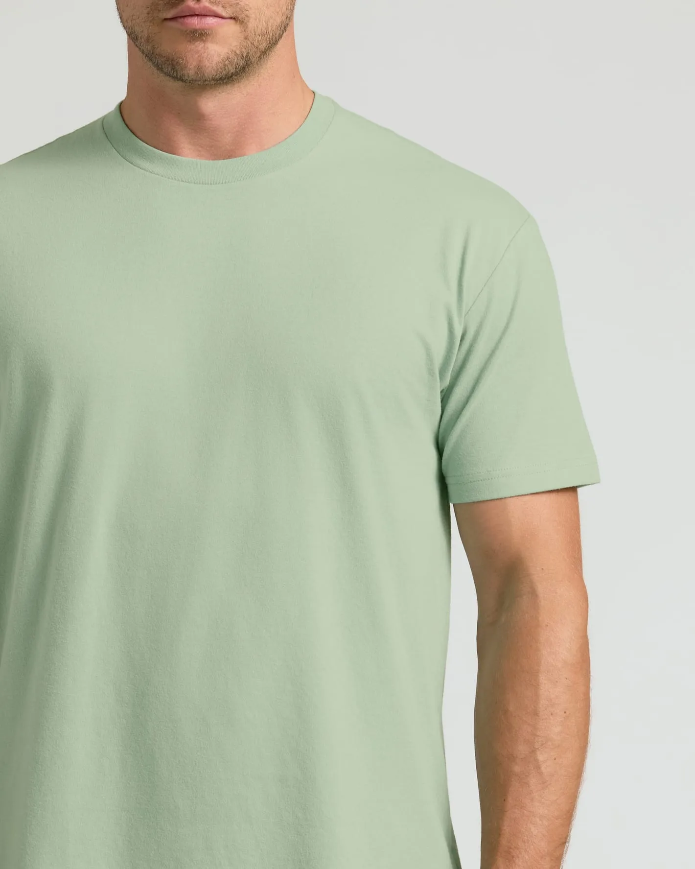Sage Green Classic Crew Neck sold by True Classic product image thumbnail 5