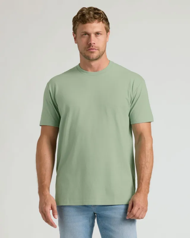 Sage Green Classic Crew Neck made by True Classic