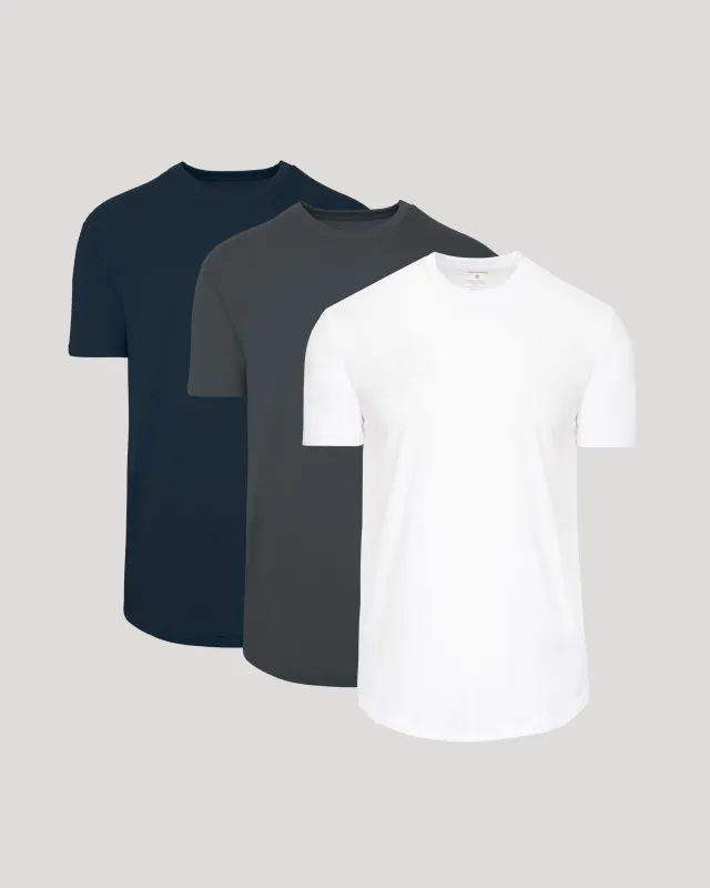 Classic Curved Hem Crew Neck 3-Pack made by True Classic