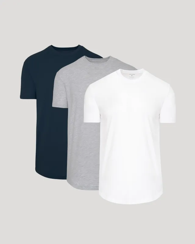 Classic Curved Hem Crew Neck 3-Pack made by True Classic
