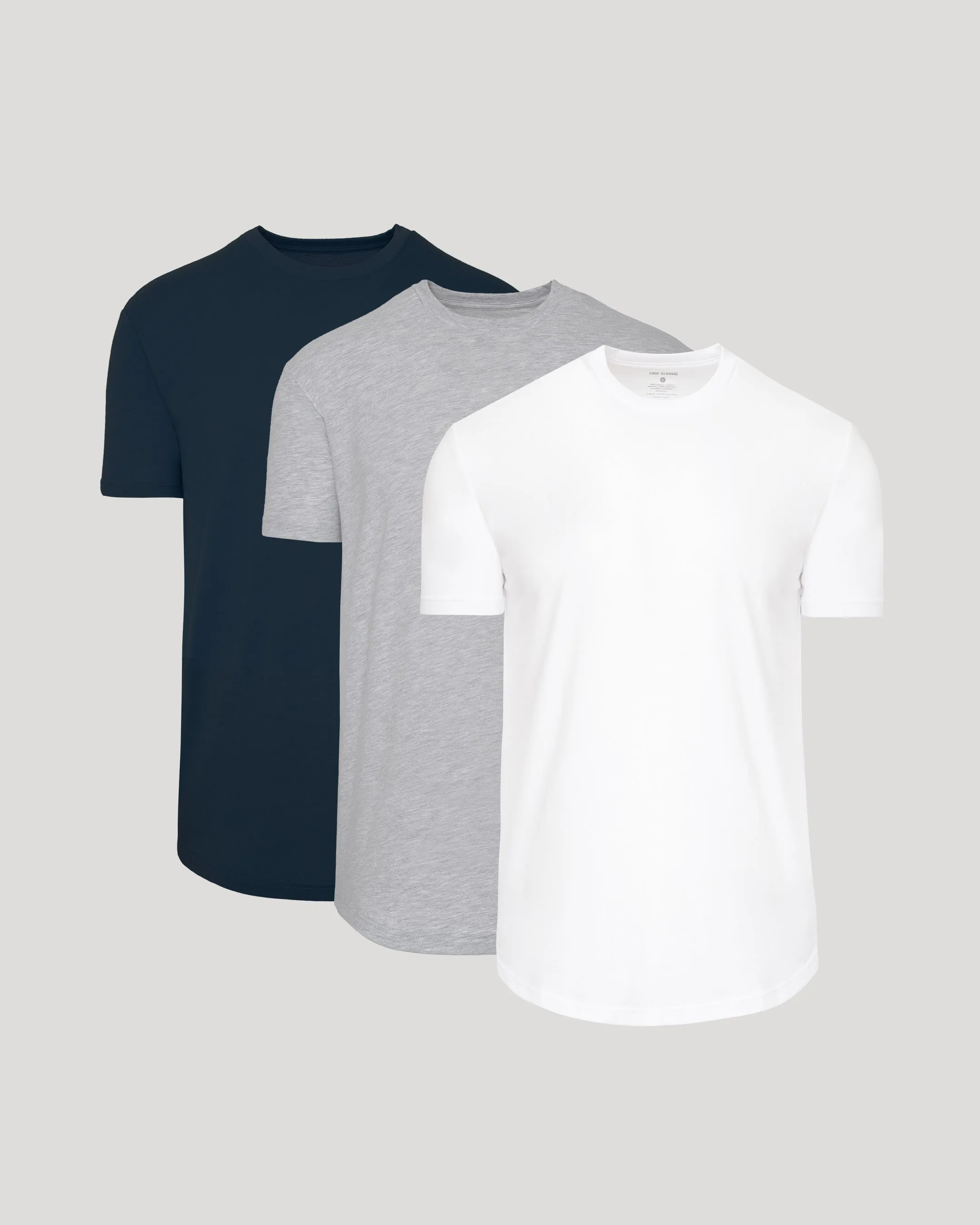Classic Curved Hem Crew Neck 3-Pack sold by True Classic