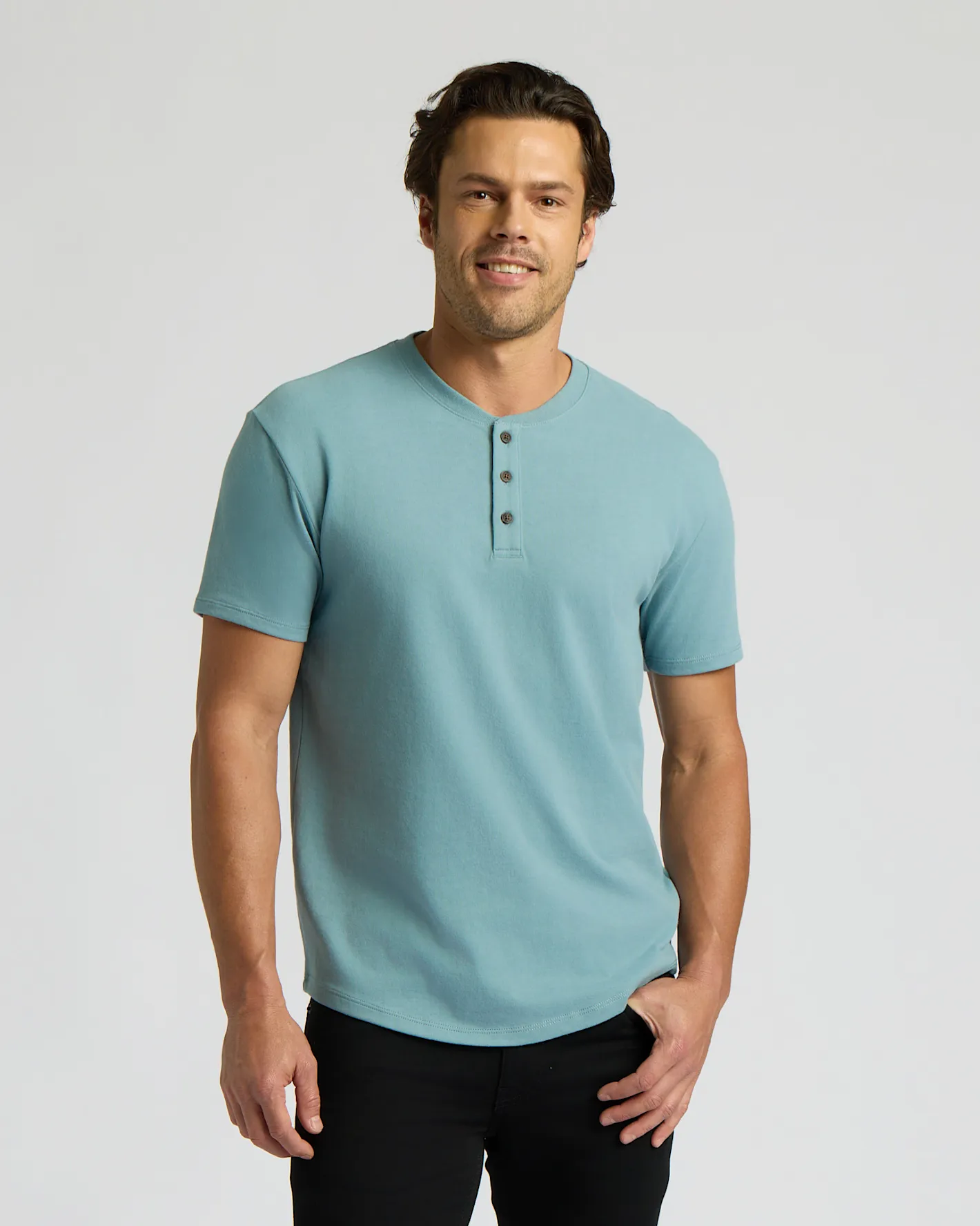 Citadel Heavyweight Curved Hem Henley sold by True Classic