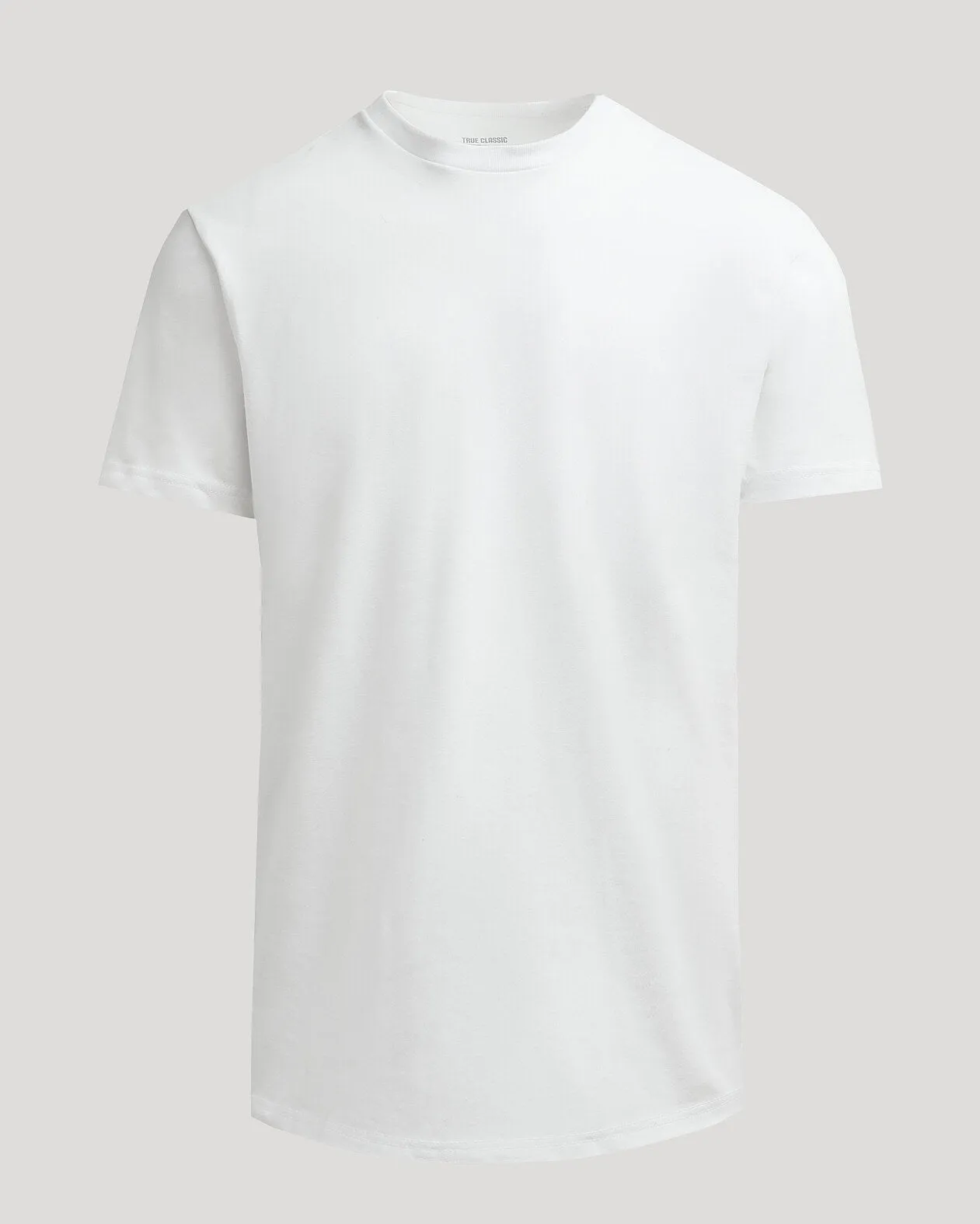 White Heavyweight Curved Hem Crew sold by True Classic product image thumbnail 2