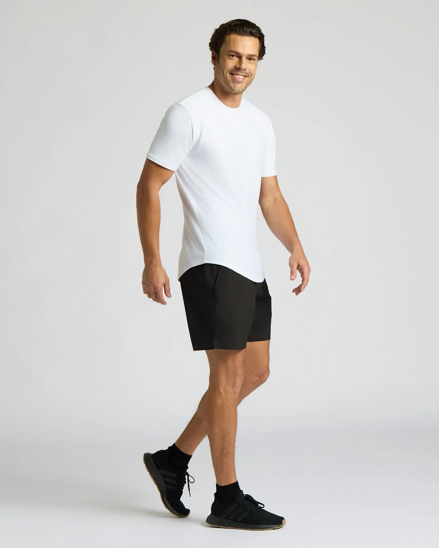 All White Active Curved Hem Crew 6-Pack sold by True Classic product image thumbnail 4