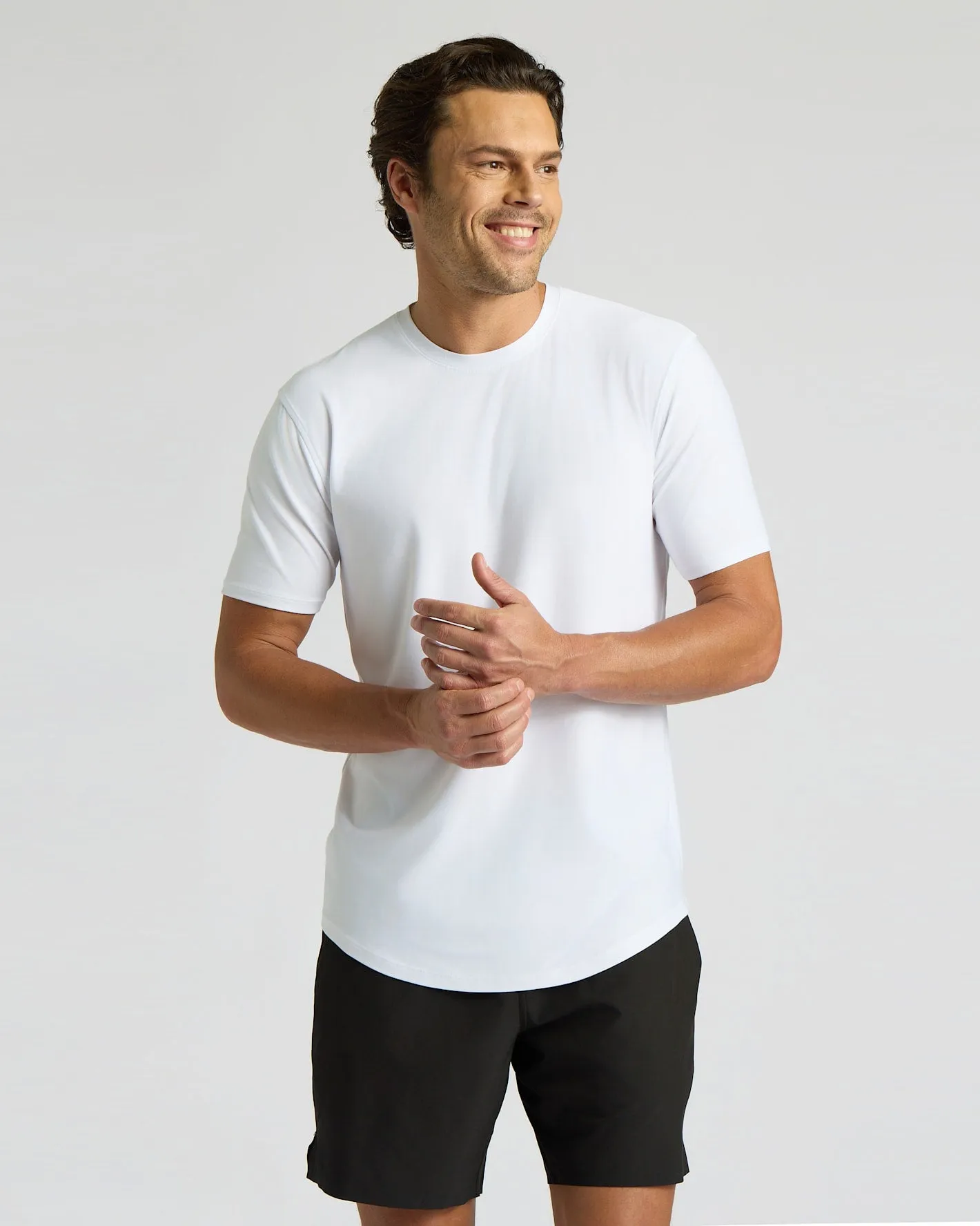 All White Active Curved Hem Crew 6-Pack sold by True Classic product image thumbnail 2