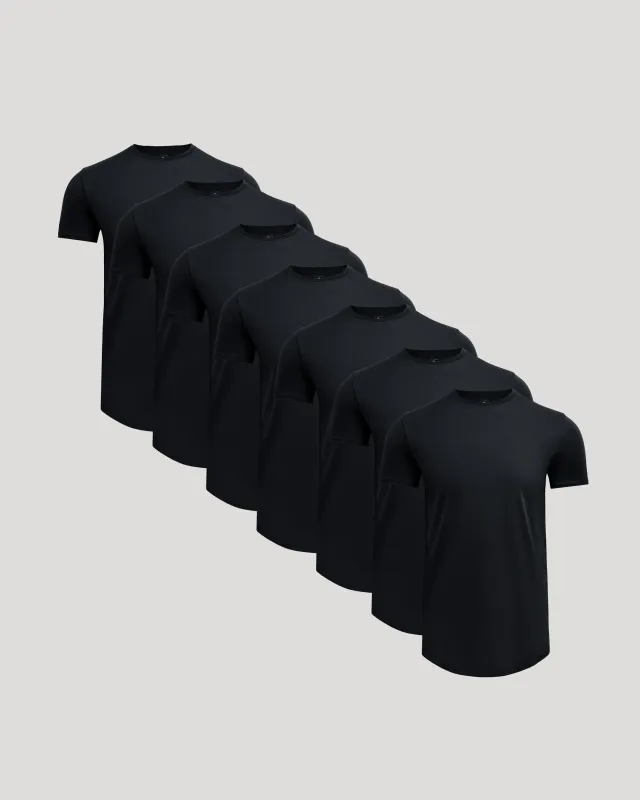 Tall Pima Cotton Blend Curved Hem Crew 7-Pack made by True Classic