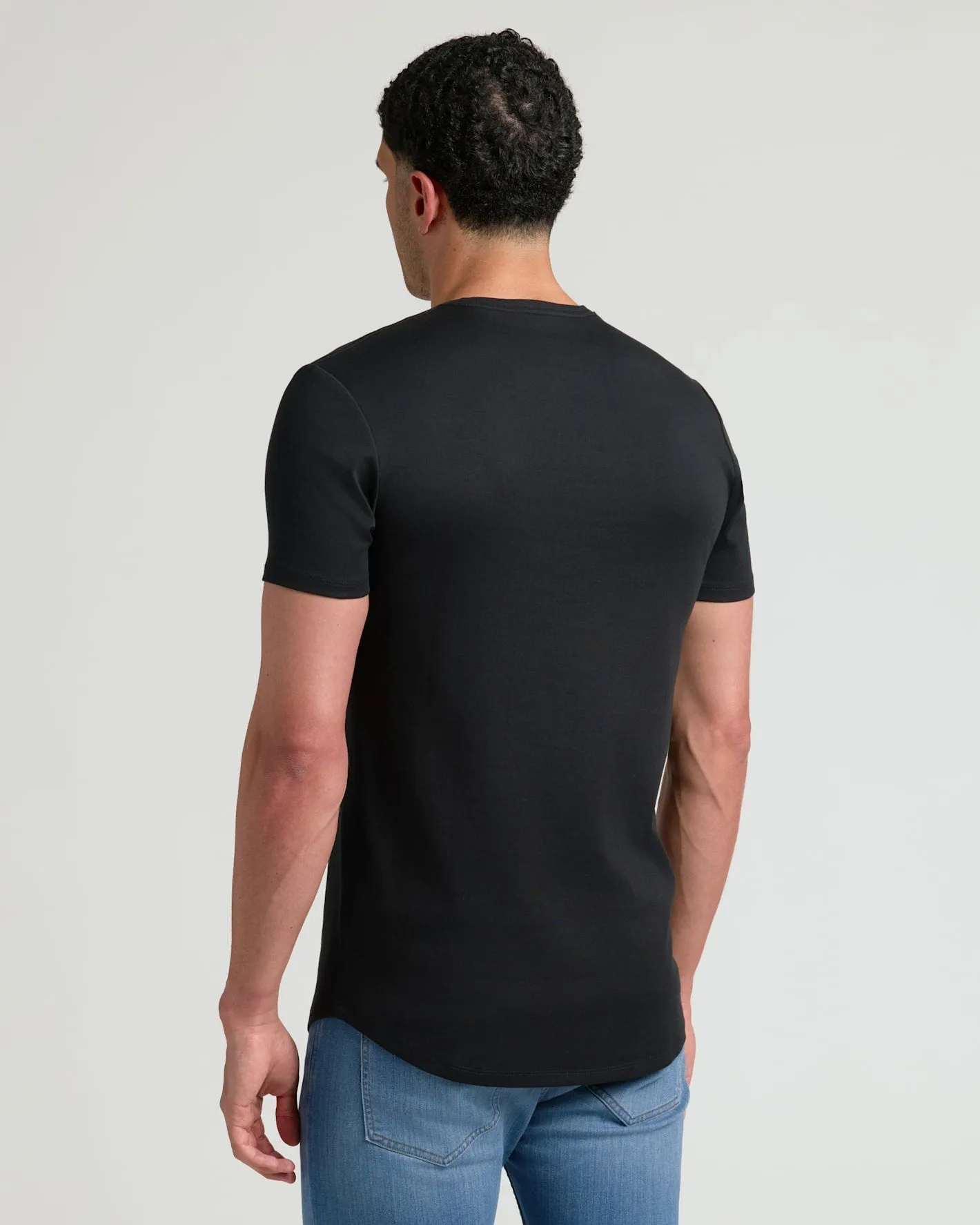 Tall Pima Cotton Blend Curved Hem Crew 7-Pack sold by True Classic product image thumbnail 4
