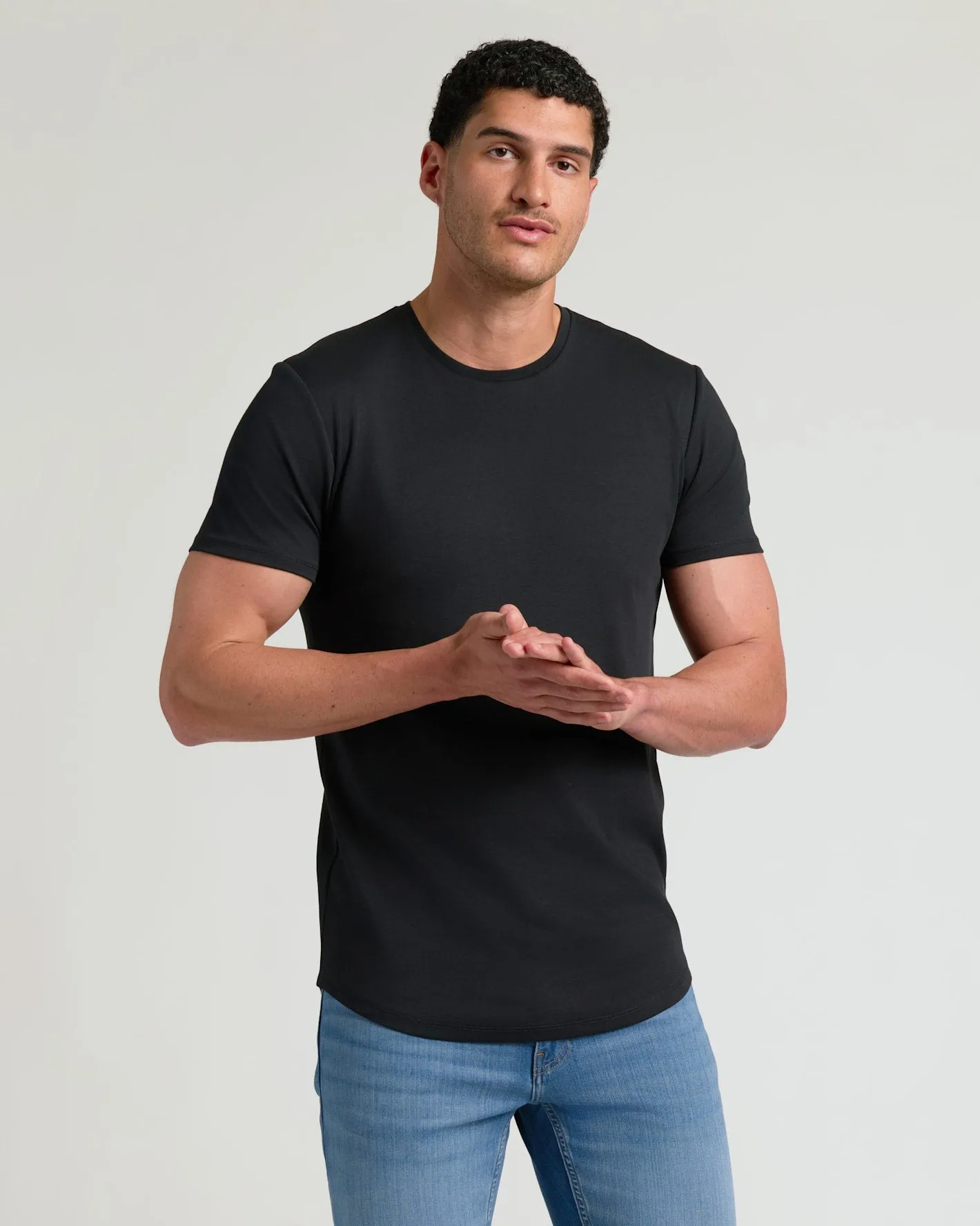 Tall Pima Cotton Blend Curved Hem Crew 7-Pack sold by True Classic product image thumbnail 2