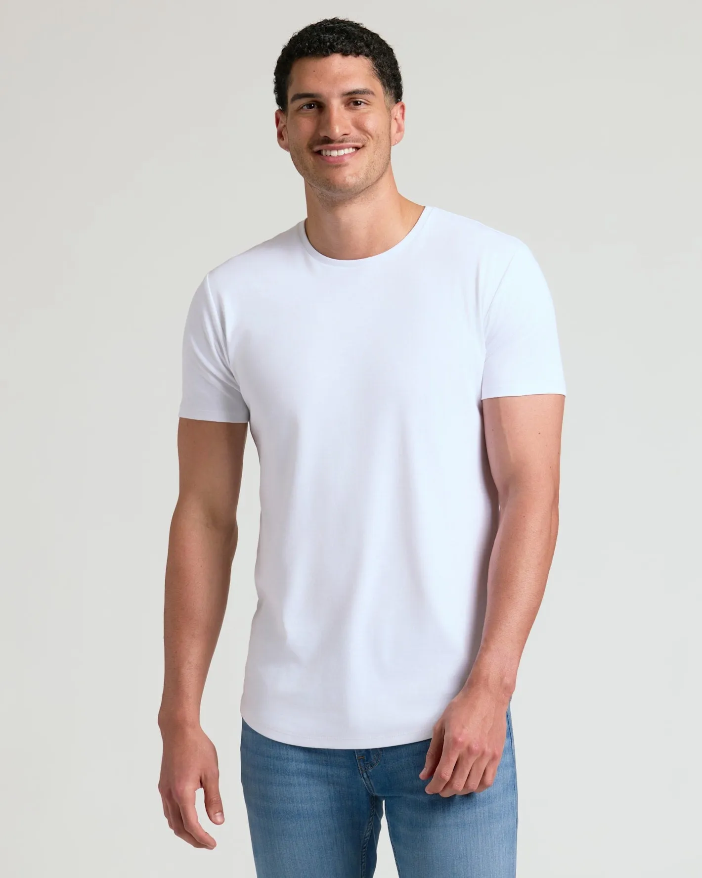 Tall Pima Cotton Blend Curved Hem Crew 2-Pack sold by True Classic product image thumbnail 2