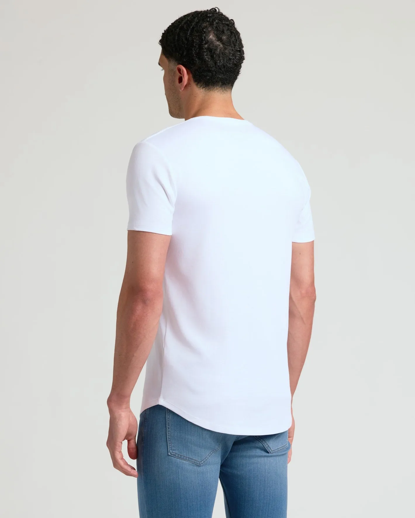 Tall Pima Cotton Blend Curved Hem Crew 2-Pack sold by True Classic product image thumbnail 5