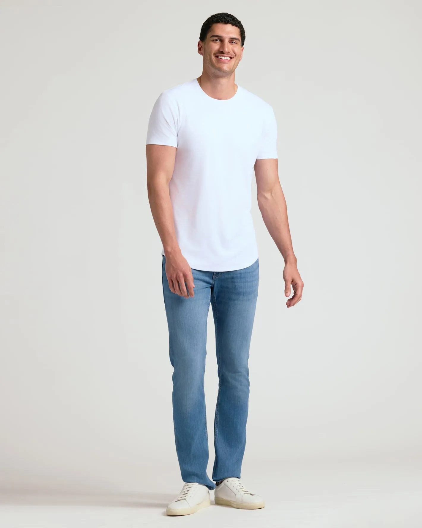Tall Pima Cotton Blend Curved Hem Crew 2-Pack sold by True Classic product image thumbnail 4