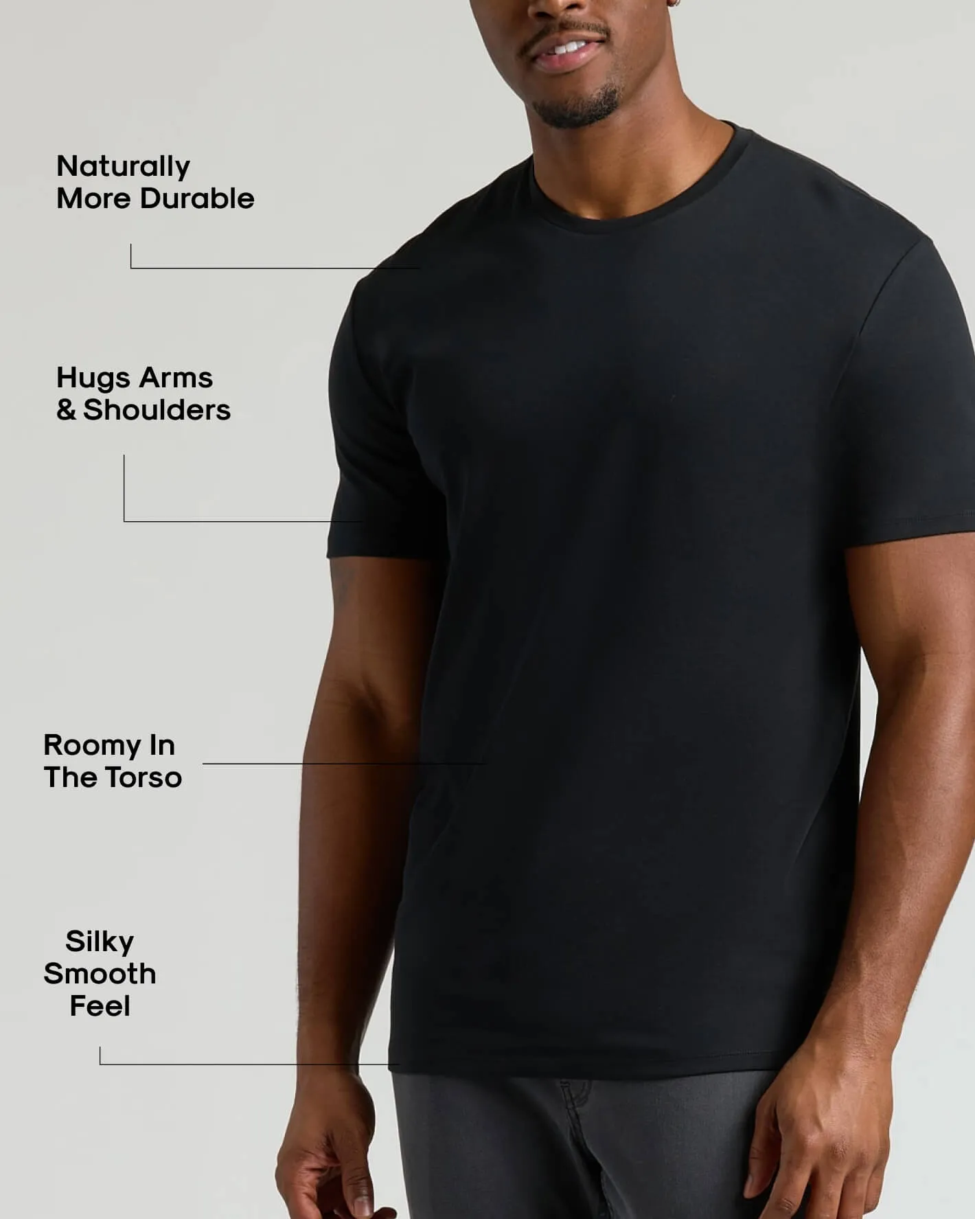 Tall Pima Cotton Blend Crew 4-Pack sold by True Classic product image thumbnail 3