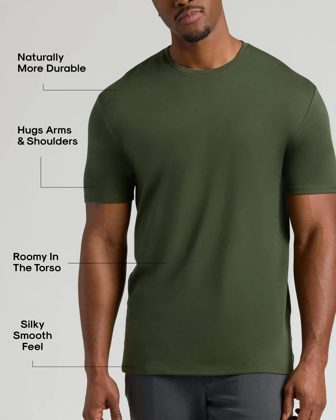 Tall Pima Cotton Blend Crew 4-Pack sold by True Classic product image thumbnail 3