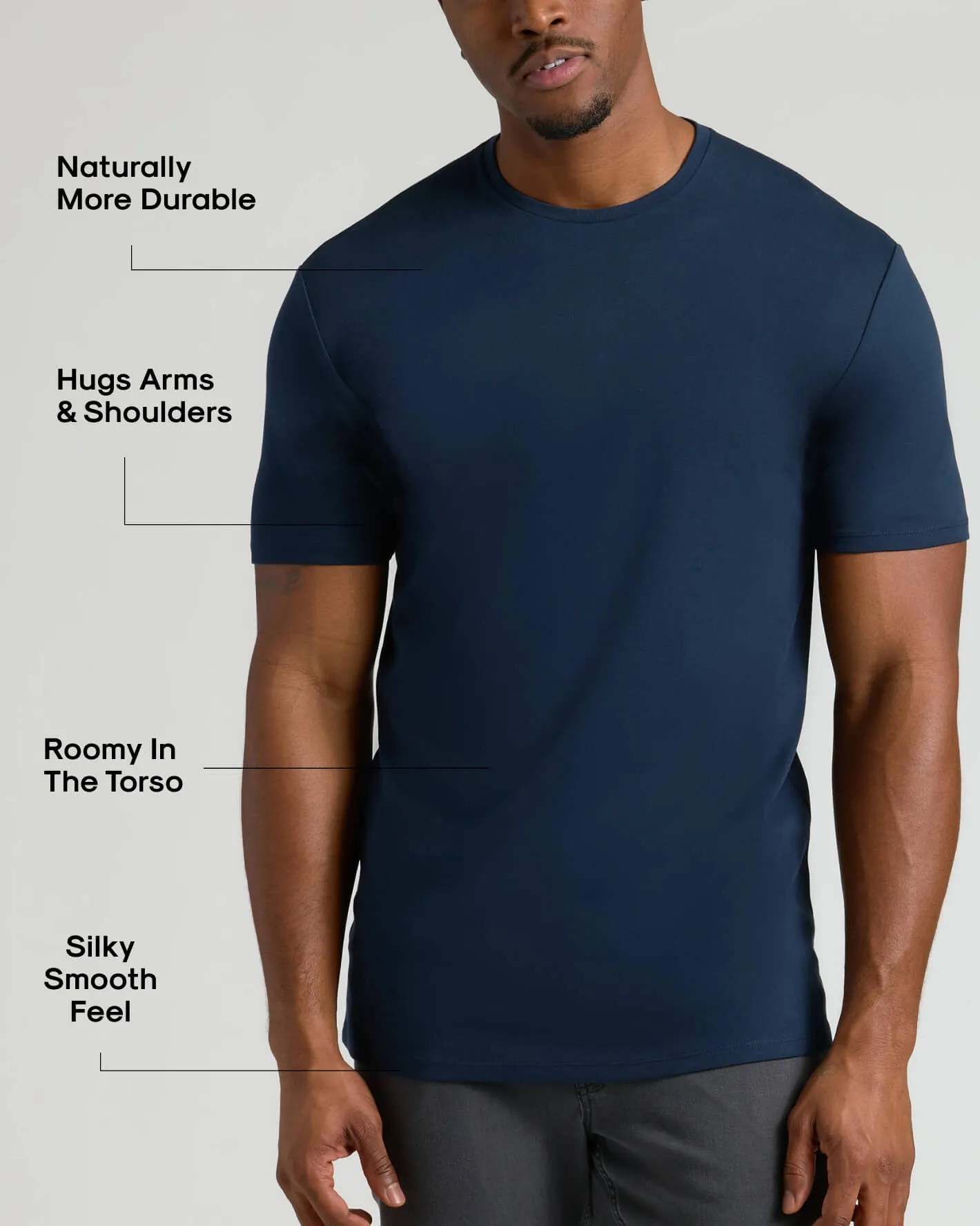 Tall Pima Cotton Blend Crew 4-Pack sold by True Classic product image thumbnail 3