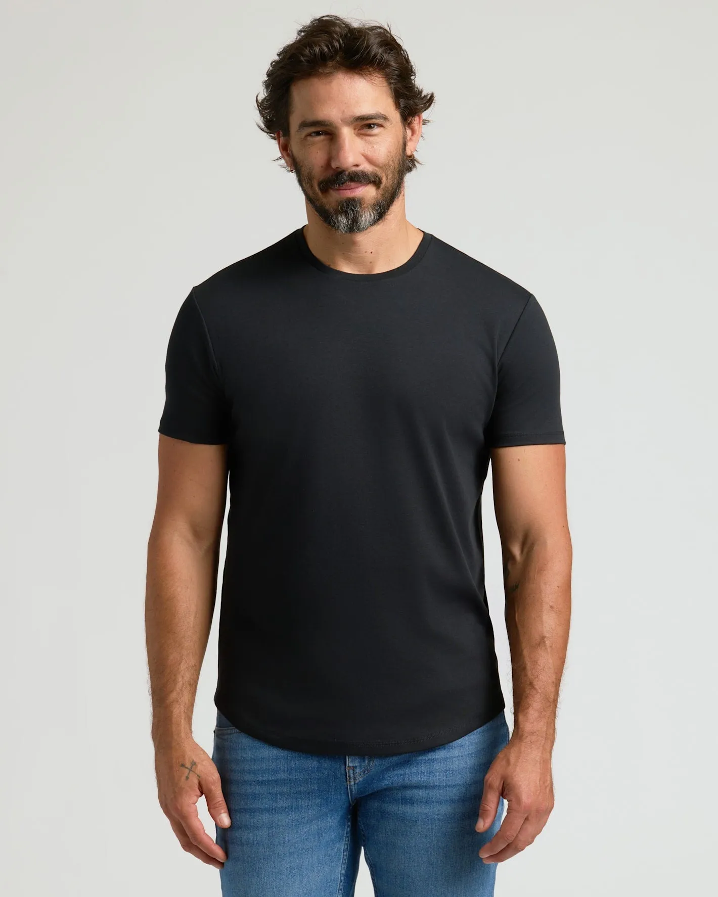 Pima Cotton Blend Curved Hem Crew 4-Pack sold by True Classic product image thumbnail 2
