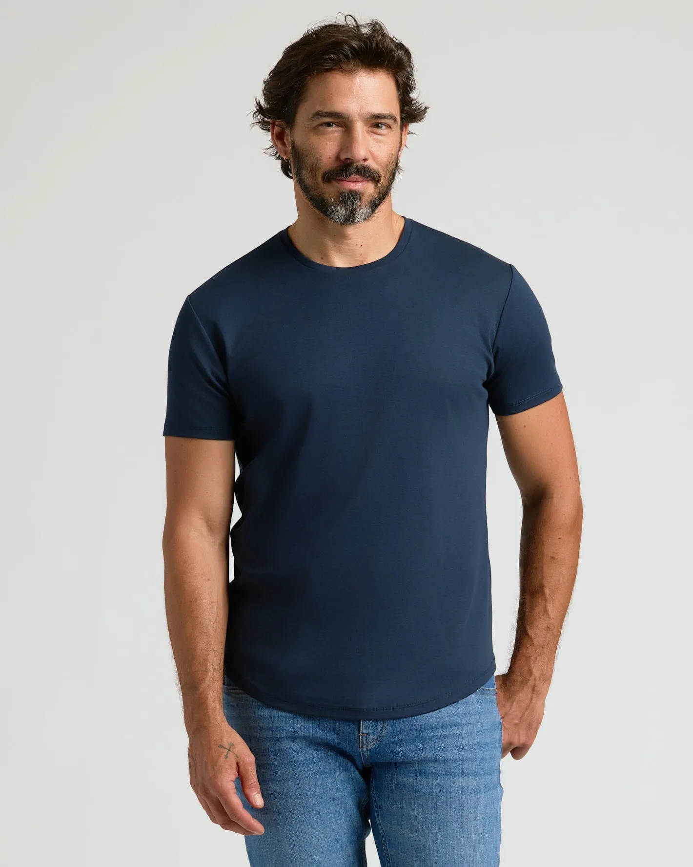 Pima Cotton Blend Curved Hem Crew 4-Pack sold by True Classic product image thumbnail 5