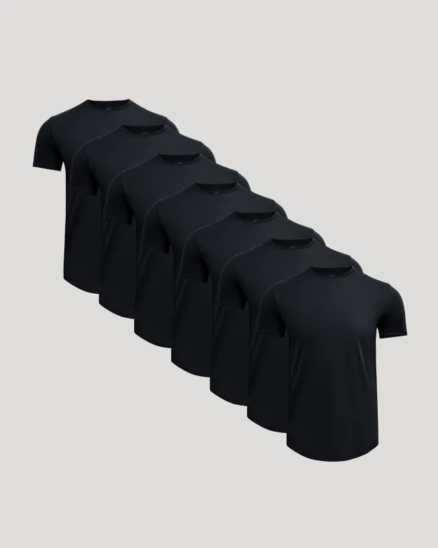 Pima Cotton Blend Curved Hem Crew 7-Pack made by True Classic