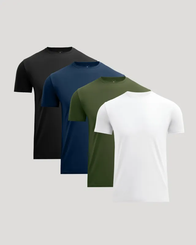 Pima Cotton Blend Crew 4-Pack made by True Classic