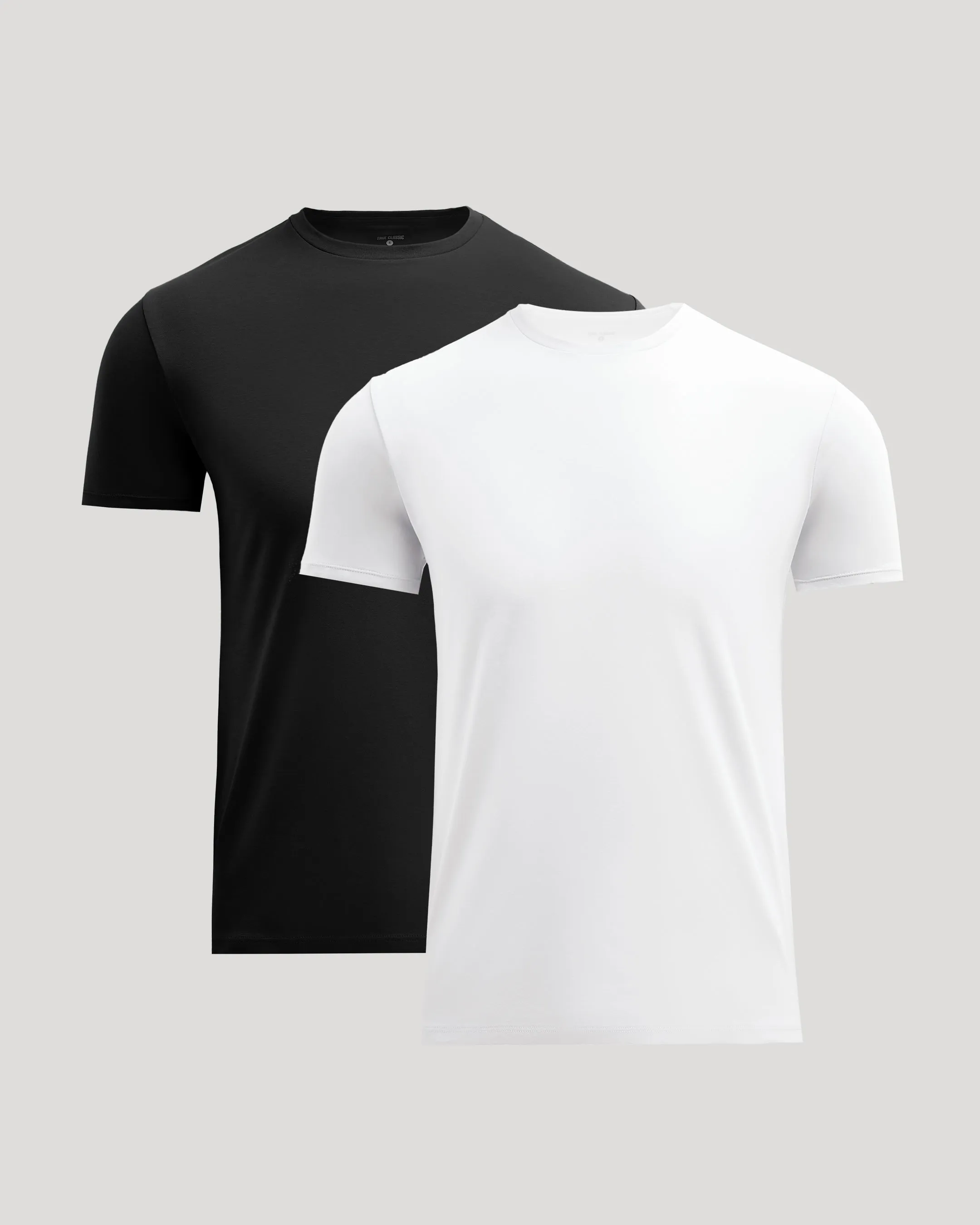 Black & White Pima Cotton Blend Crew 2-Pack sold by True Classic