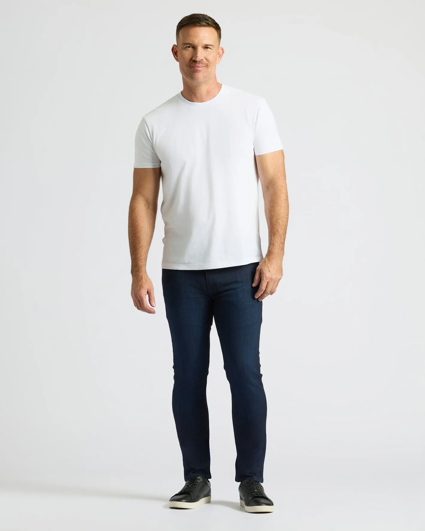 Indigo Wash Slim Comfort Stretch Jeans - Combined Sizing sold by True Classic product image thumbnail 4