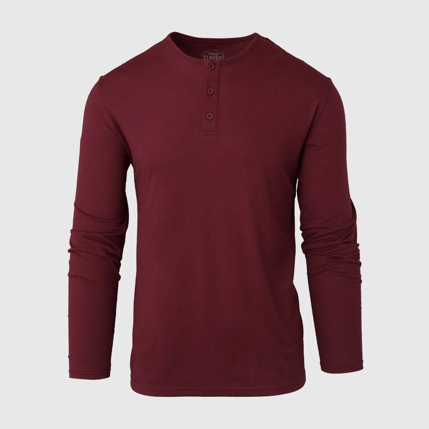 Burgundy Classic Long Sleeve Henley sold by True Classic product image thumbnail 2