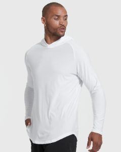 White Active Hoodie sold by True Classic