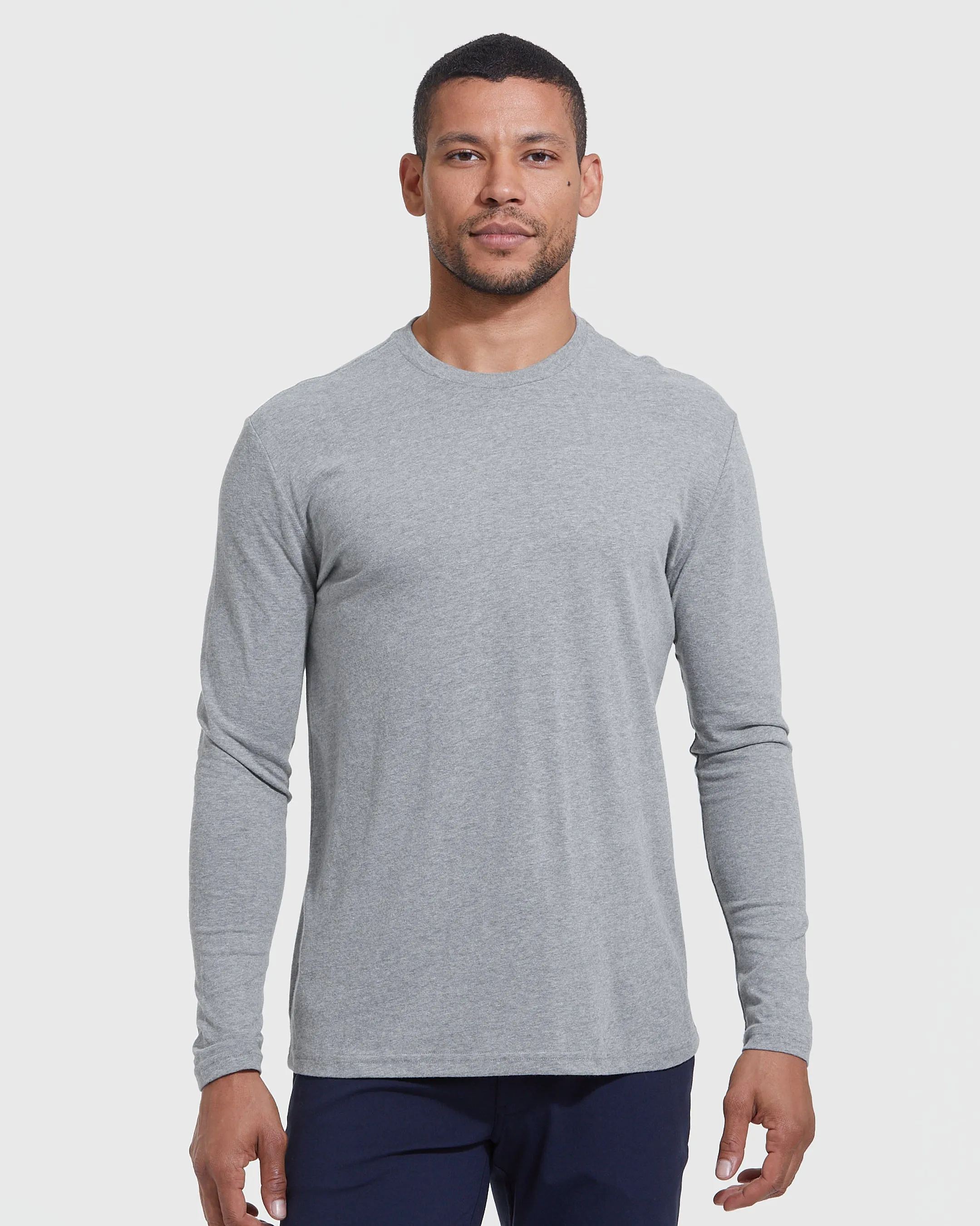 Gray Long Sleeve Crew Neck 3-Pack sold by True Classic product image thumbnail 2
