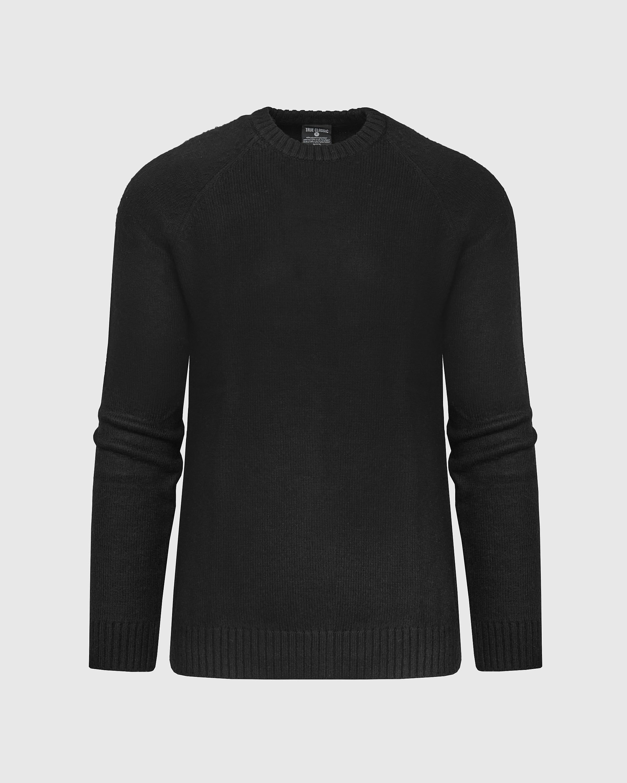 Black Crew Neck Sweater sold by True Classic product image thumbnail 2
