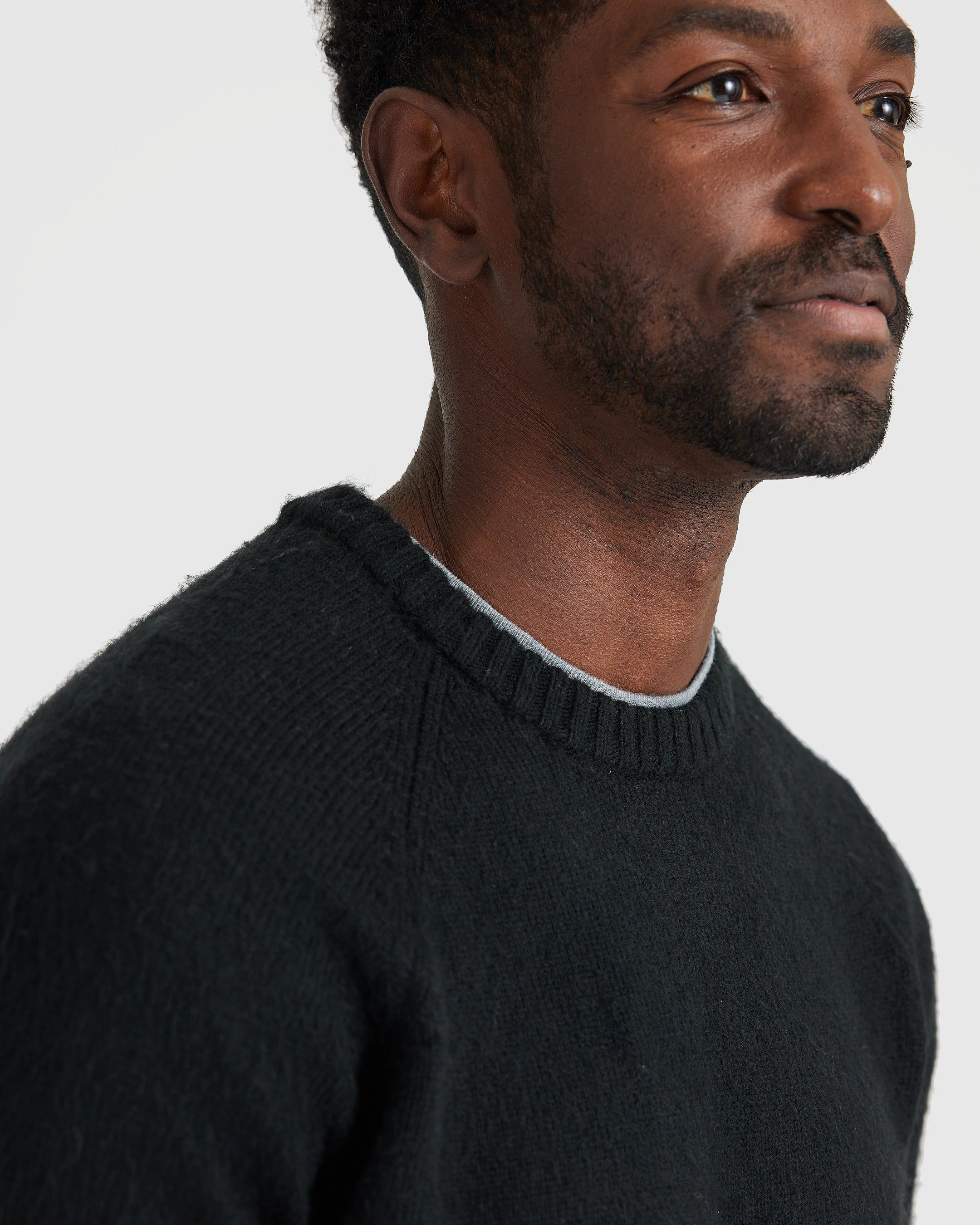 Black Crew Neck Sweater sold by True Classic product image thumbnail 5