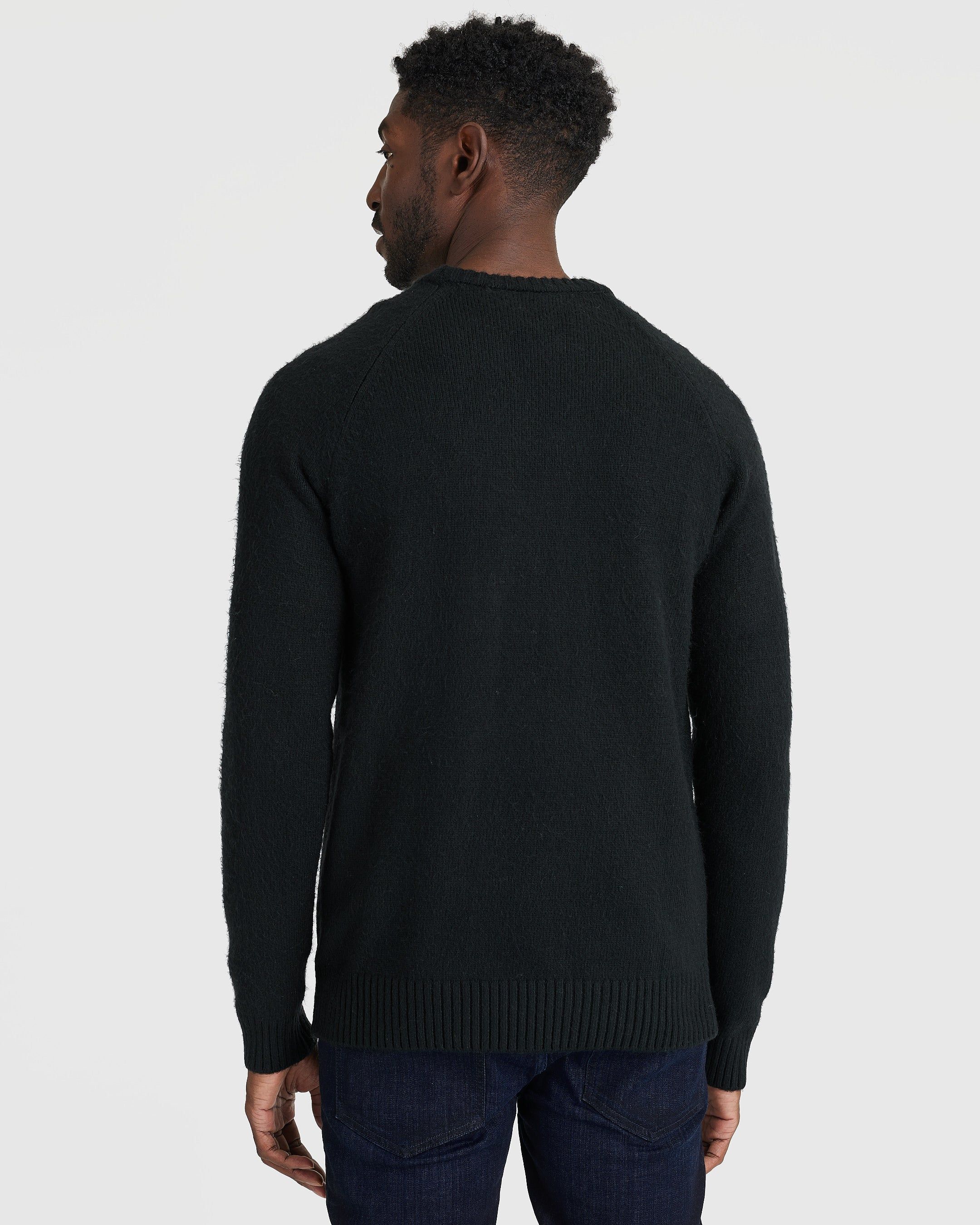 Black Crew Neck Sweater sold by True Classic product image thumbnail 4