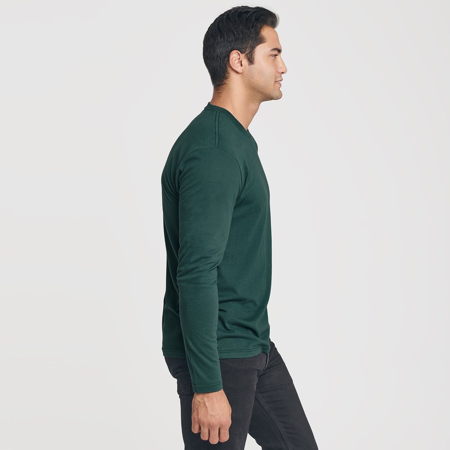 Forest Green Crew Neck Long Sleeve sold by True Classic product image thumbnail 4