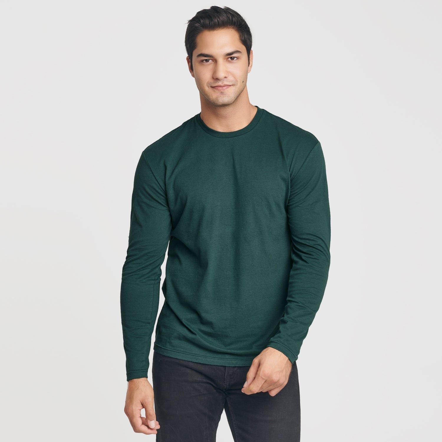 Forest Green Crew Neck Long Sleeve sold by True Classic