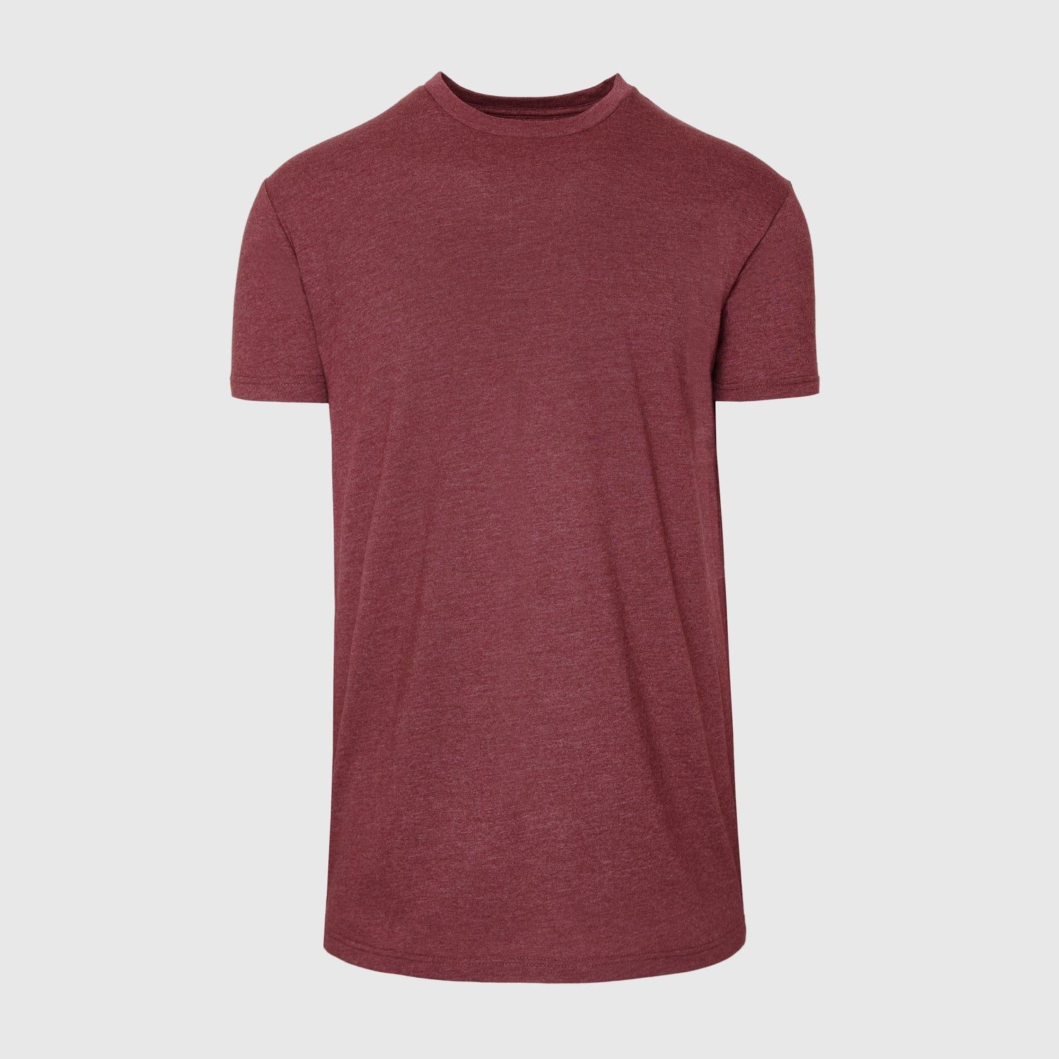 Heather Burgundy Tall Round Hem Crew Neck T-Shirt sold by True Classic product image thumbnail 2