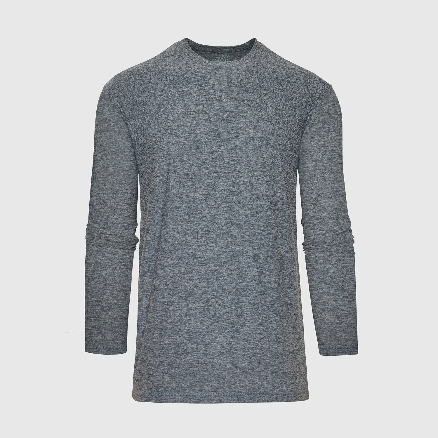 Heather Navy Active Long Sleeve Crew T-Shirt sold by True Classic product image thumbnail 2