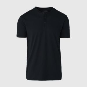 Black Short Sleeve Henley sold by True Classic