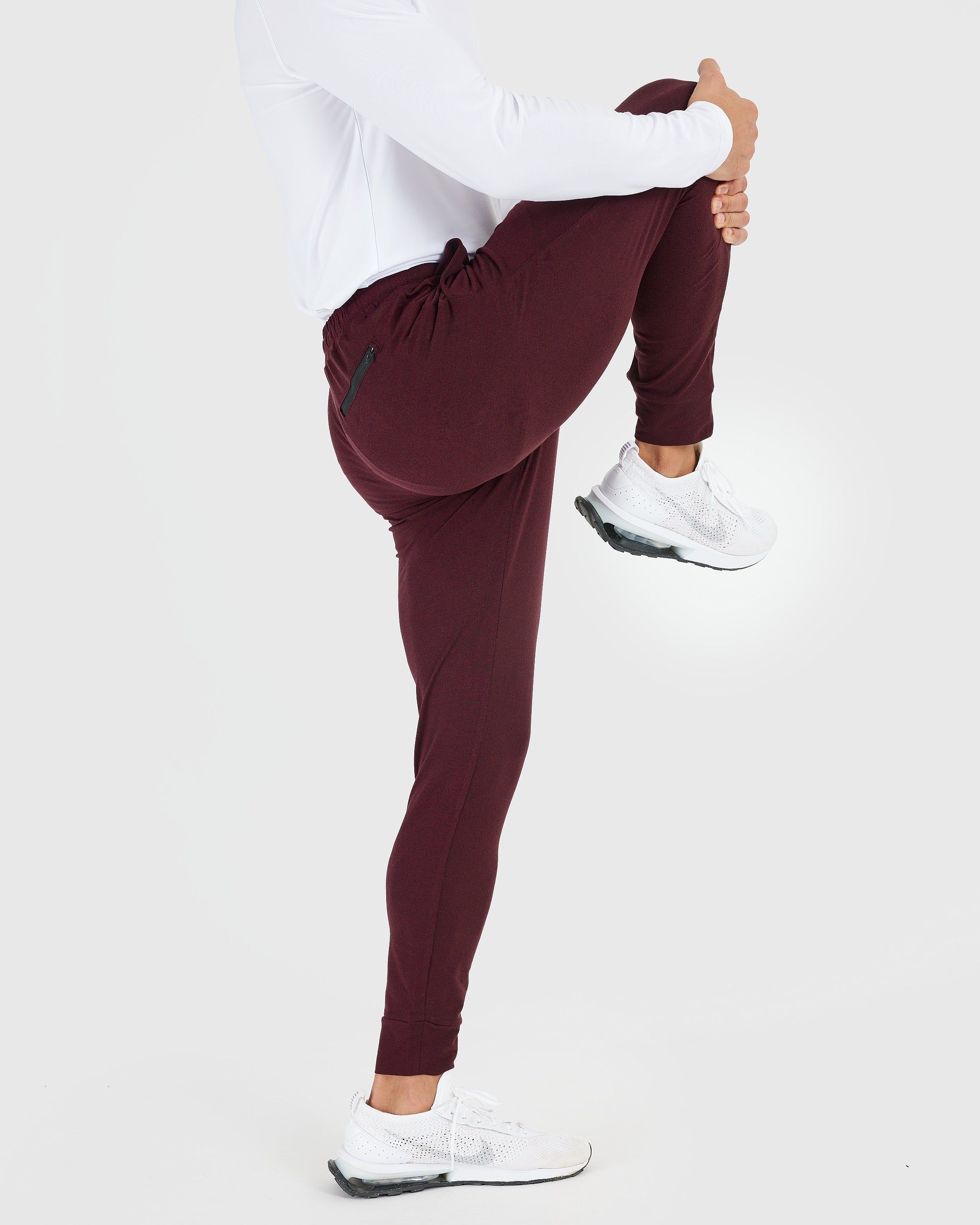 Dark Heather Burgundy Active Joggers sold by True Classic product image thumbnail 5