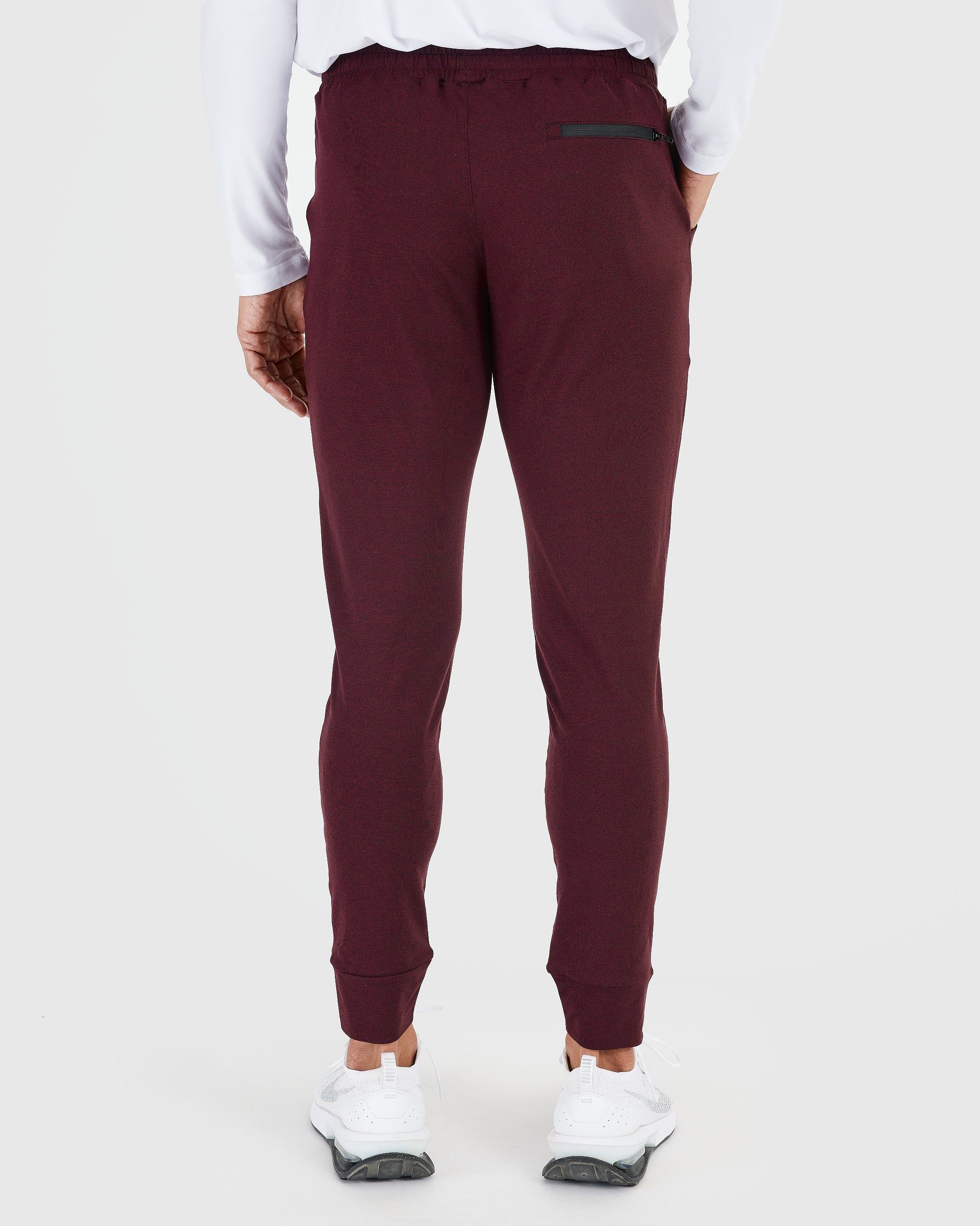 Dark Heather Burgundy Active Joggers sold by True Classic product image thumbnail 4