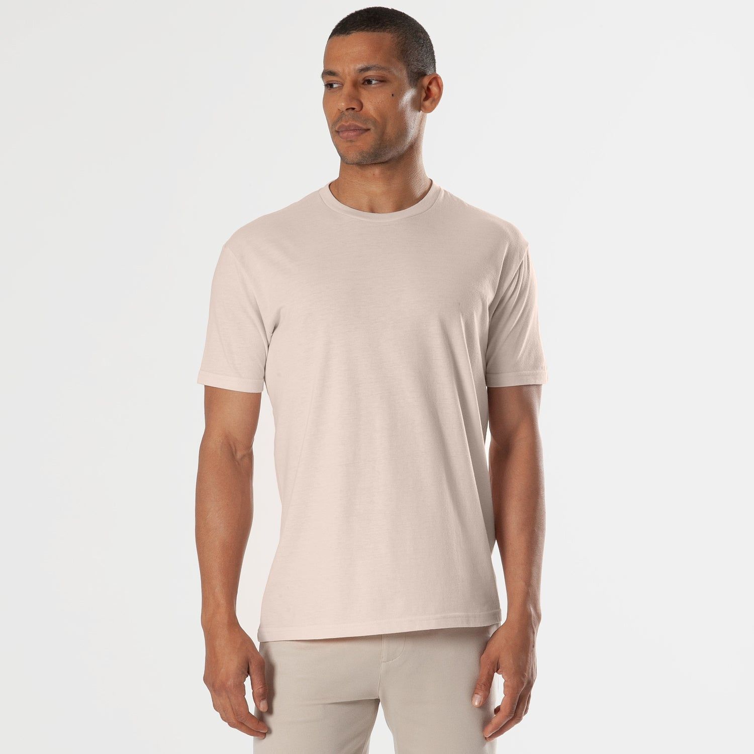 Pink Opal Crew Neck T-Shirt sold by True Classic