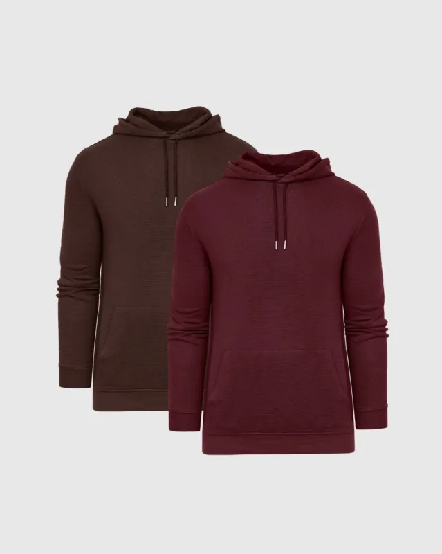 Earth Tones Waffle Hoodie 2-Pack sold by True Classic