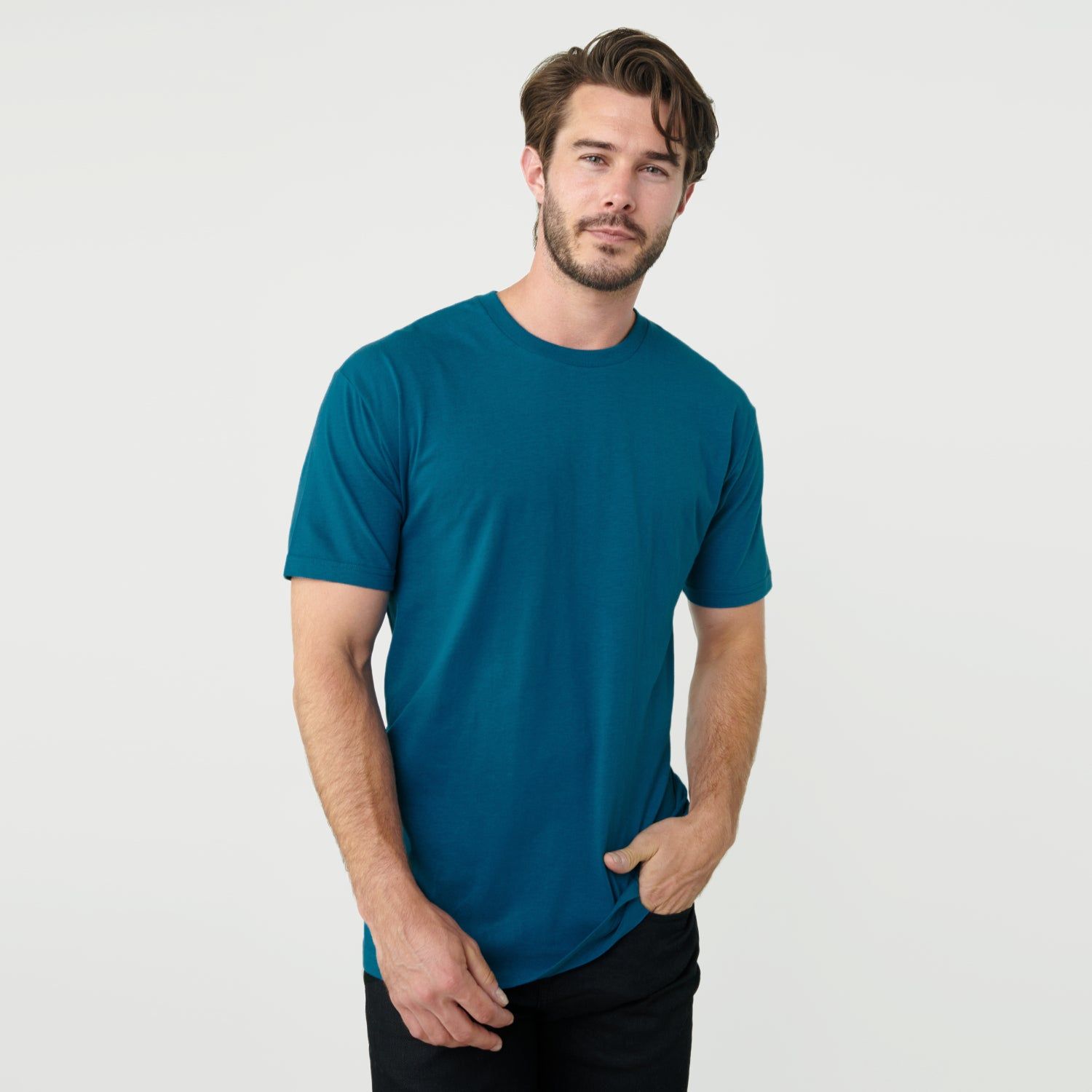 Teal Crew Neck T-Shirt sold by True Classic