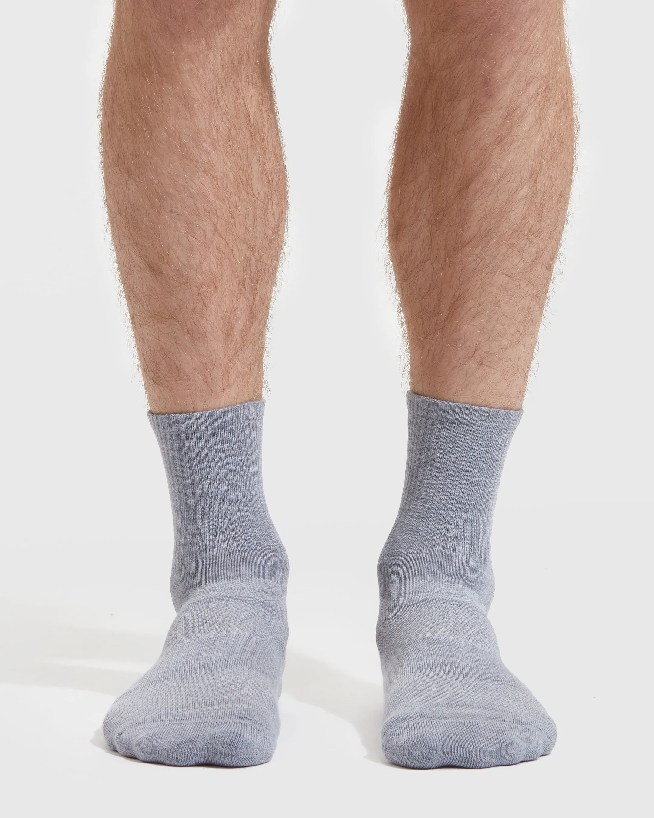 Heather Gray Half Crew Socks 12-Pack sold by True Classic product image thumbnail 2