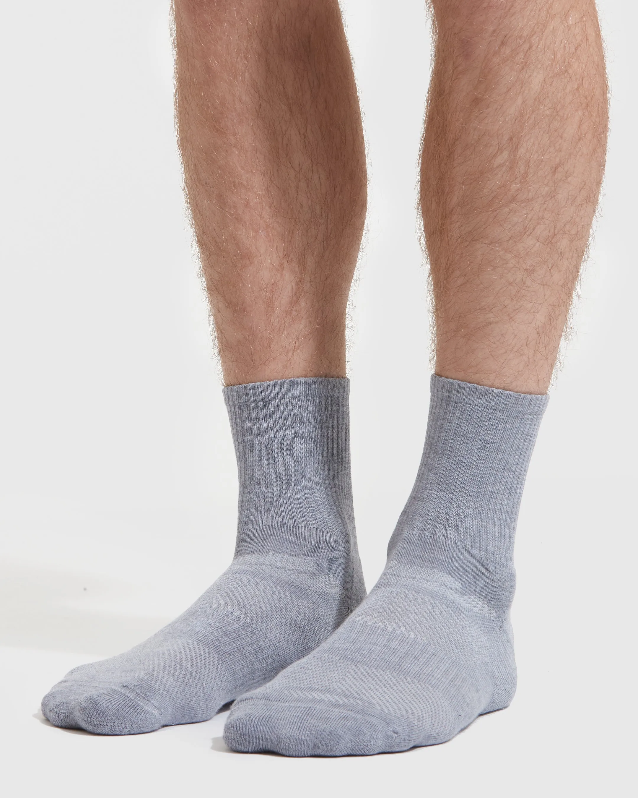 Heather Gray Half Crew Socks 12-Pack sold by True Classic product image thumbnail 3