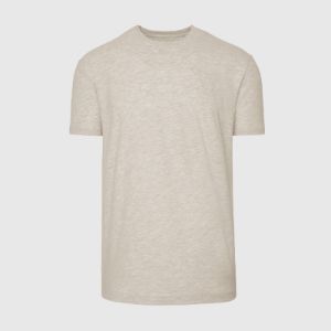 Heather Light Khaki Short Sleeve Crew Neck Tee sold by True Classic